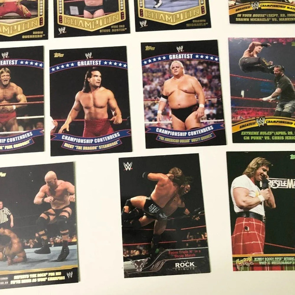 2014 WWE  Topps Lot of 22 Wrestling Cards Championship Contenders Wrestlemania - Picture 9 of 16